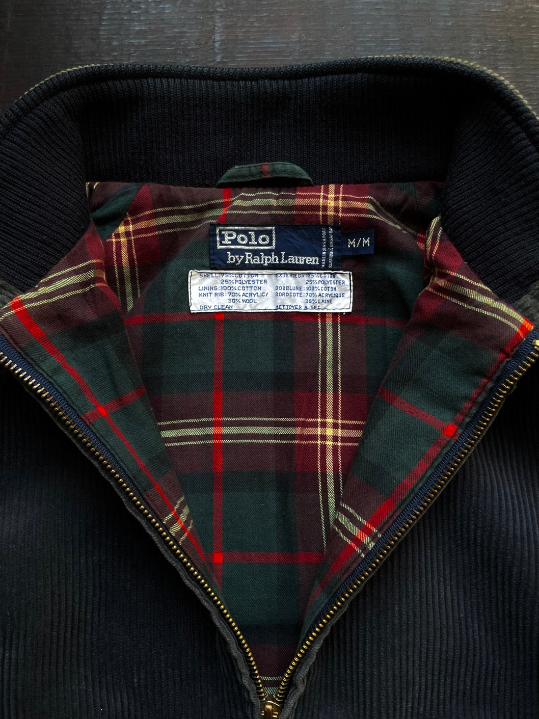 80s Polo by Ralph Lauren Faded Corduroy Bomber Jacket